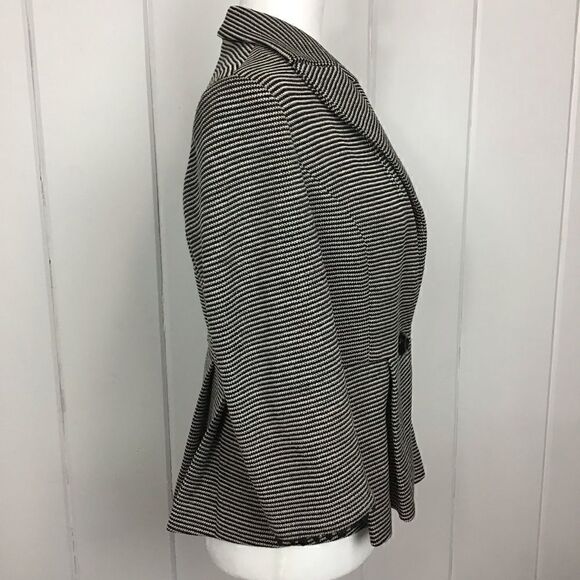 Tabitha (Anthro) Chandelier Stripe Peplum Top M - Picture 6 of 8